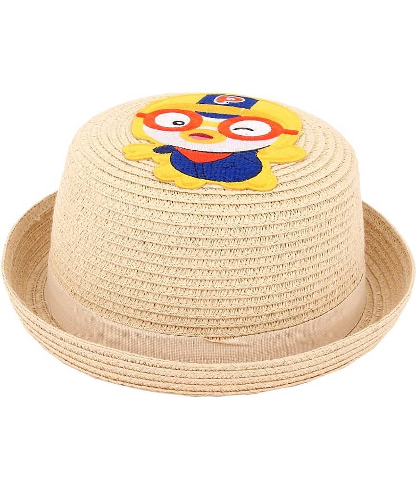 Zacharias Boy's Kids Straw Hat (Pack of 1) (AA-002_Beige)