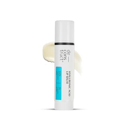 Deconstruct Hyaluronic Acid Lip Balm With 1% Cupuacu Butter | For Fuller, Dry Lips | Protects & Nourishes Dry Chapped Lips | Lip Balm For Women & Men | 4gm Deconstruct Hyaluronic Acid Lip Balm With 1% Cupuacu Butter | For Fuller, Dry Lips | Protects & No