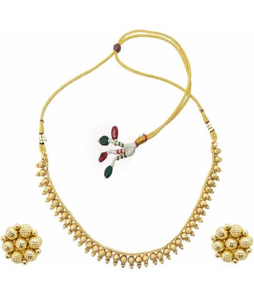 gilher - Golden Copper Necklace Set ( Pack of 1 )