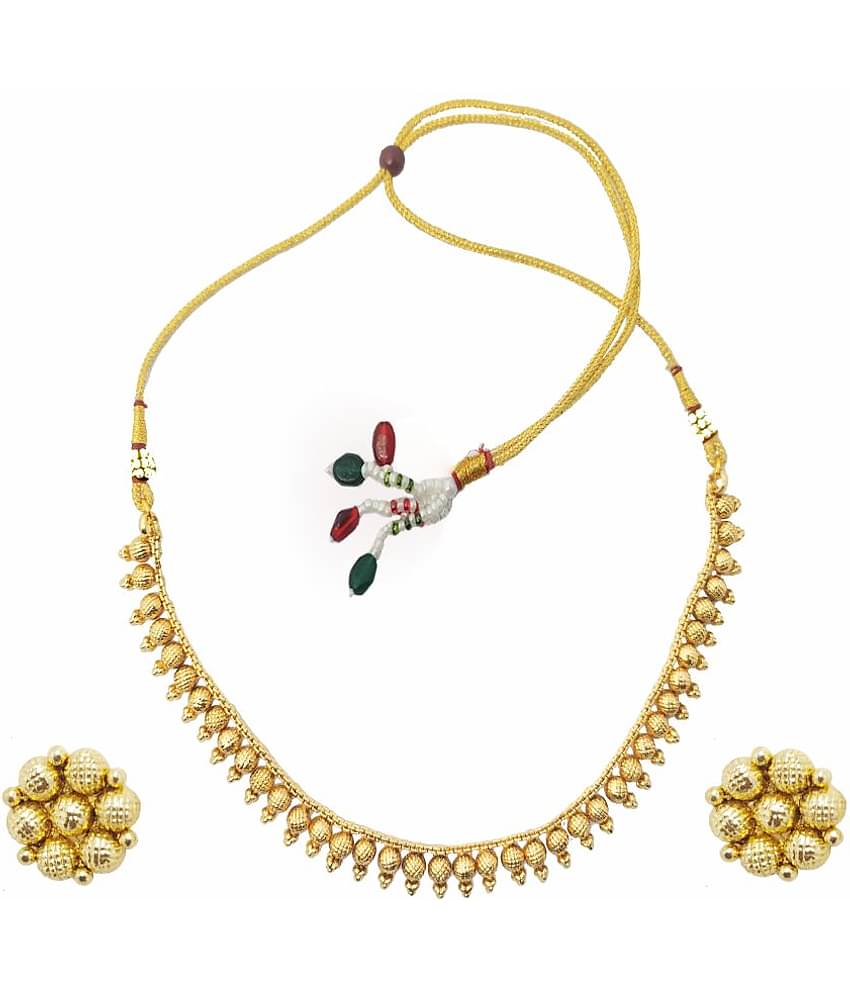 gilher - Golden Copper Necklace Set ( Pack of 1 )