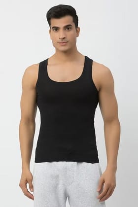 John Players Classic Cotton Vest-M / Black