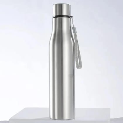Stainless Steel Water Bottle Silver Eco-Friendly, Non-Toxic & BPA Free, Rust-Proof, Lightweight, Leak-Proof, Single Layer stainless Steel Cola Bottle Outdoor Portable Sport Water Bottle - 1 Ltr.