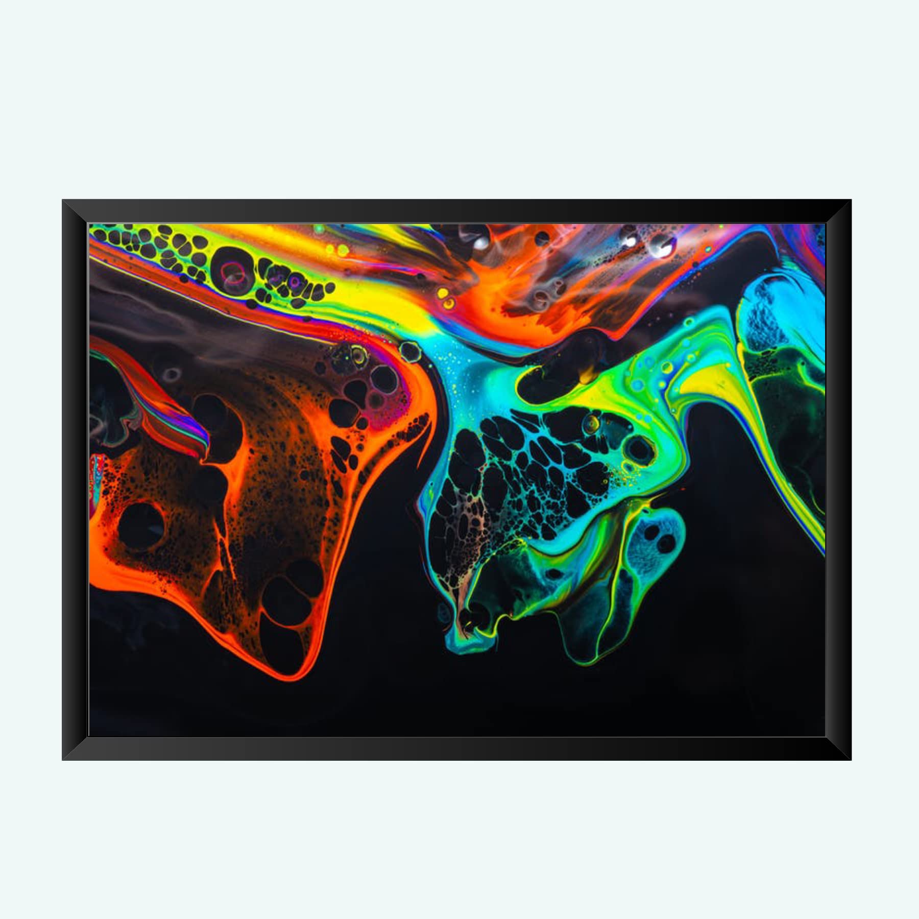 NOKKES Digital art painting with Photo Frame Home Bedroom Living room office Photo Frame Size 8X12 In_11
