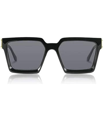 Kanny Devis - Black Rectangular Sunglasses ( Pack of 1 )