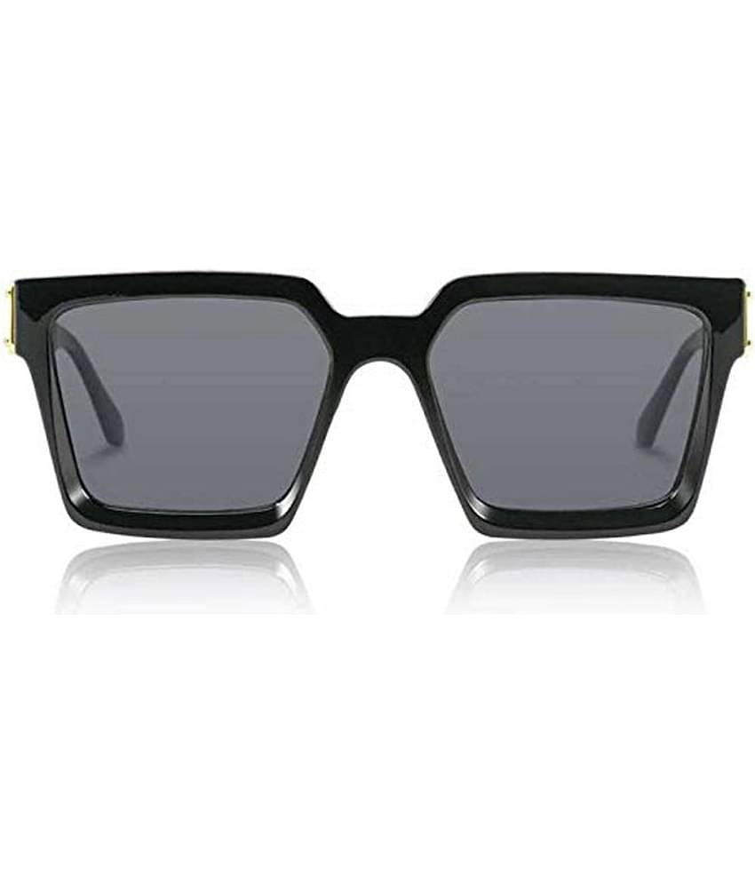 Kanny Devis - Black Rectangular Sunglasses ( Pack of 1 )
