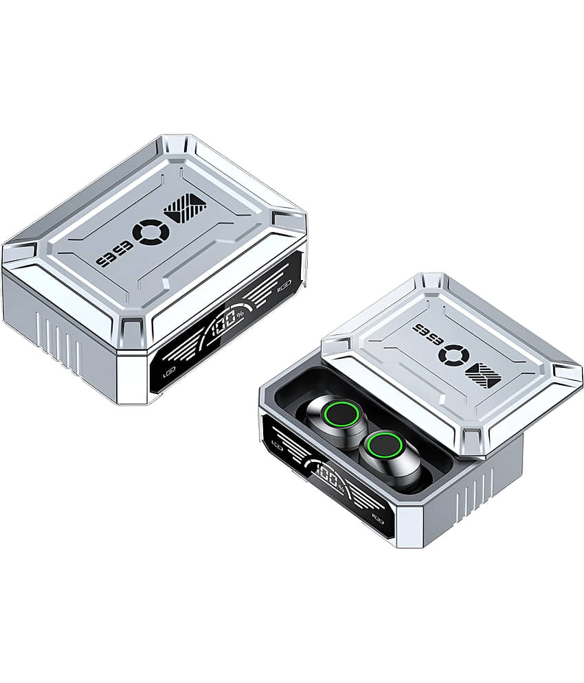 VERONIC M99 POWER BANK Bluetooth True Wireless (TWS) In Ear 30 Hours Playback Fast charging,Powerfull bass IPX4(Splash & Sweat Proof) Silver