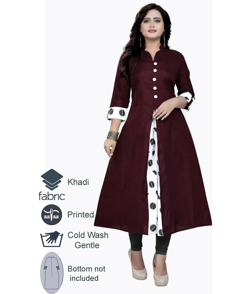 Rangrasiya - Multicolor Silk Women's Flared Kurti ( Pack of 1 )