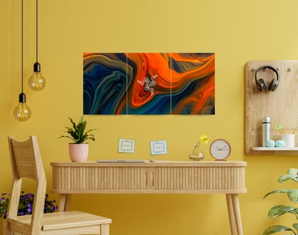 "WAVE PAINT: ART"- Shiny & Sturdy Metallic Poster Art That Pops & Sticks-A5