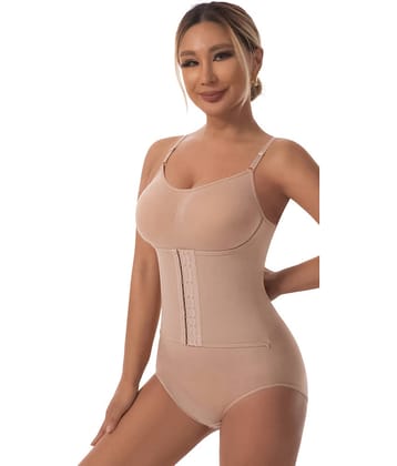 TESMEZY Polyester Women Body Shaper ( Beige , Pack of 1 )