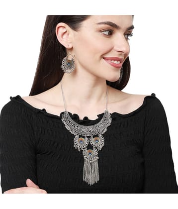 Bhagya Lakshmi Alloy Multi Color Traditional Necklaces Set Contemporary