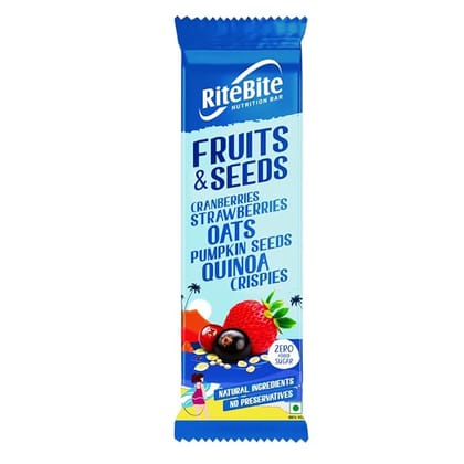 Ritebite Max Protein Bar - Fruits & Seeds 35 Gms