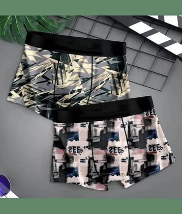 Cavenders Pack of 2 Nylon Trunks For Mens ( Multicolor ) - None