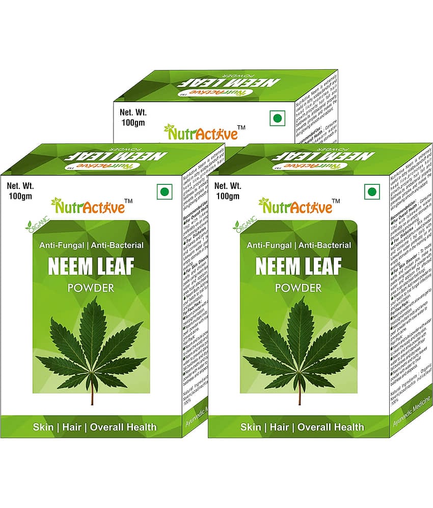 Nutractive Organic Neem Leaf Powder Powder 100 Gm Pack of 3