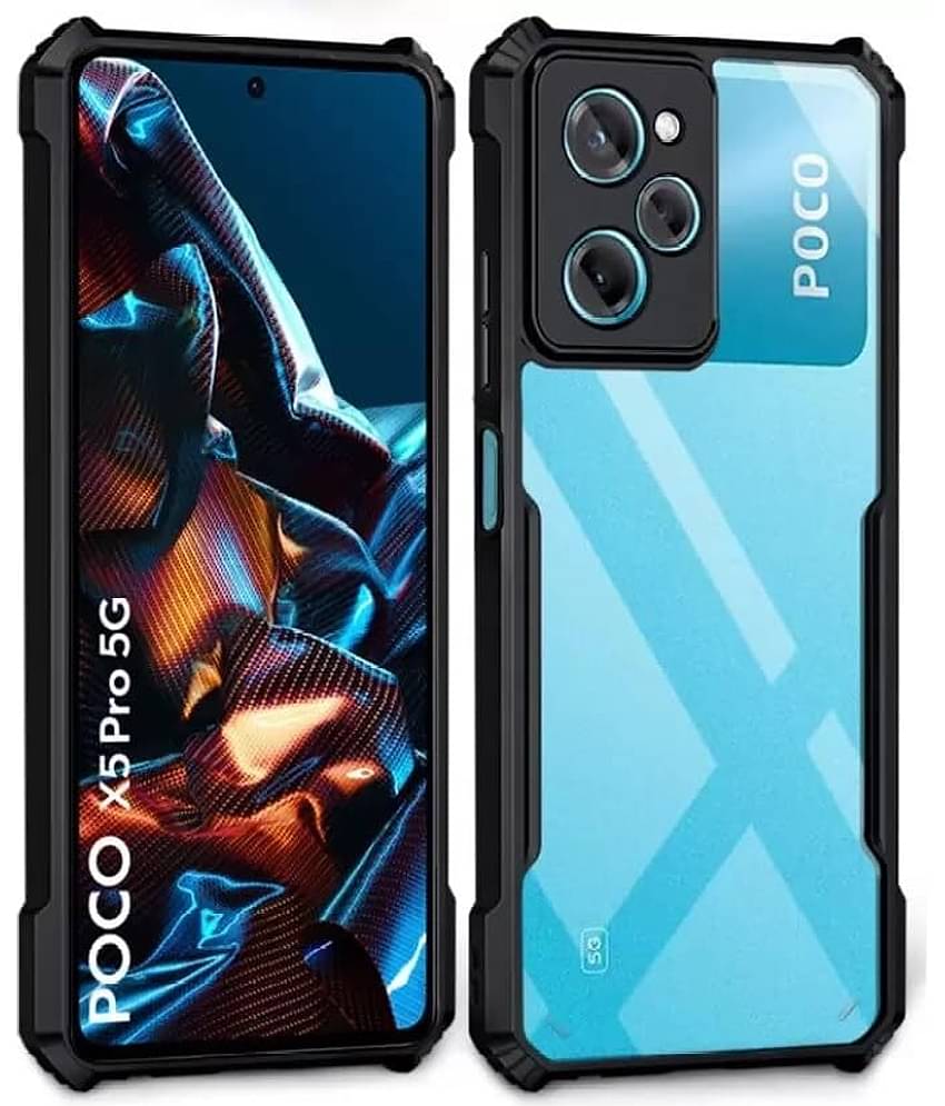 VAKIBO Plain Cases Compatible For Rubber Mi Poco X5 Pro ( Pack of 1 )
