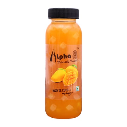 Alpha 8 Mango Juice With Nata De Coco, 200 ml - Pack of 12