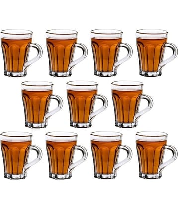 Somil Glass Coffee & Tea Cup Solid Glass Tea Set 100 ml ( Pack of 11)