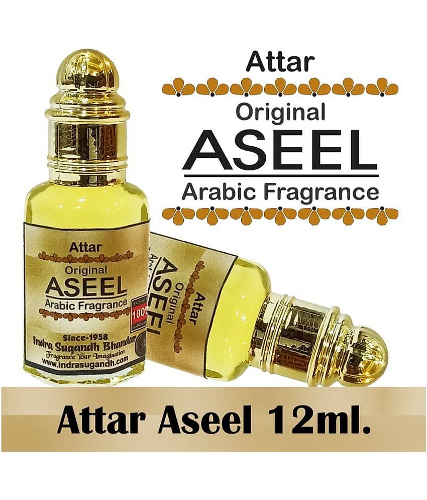 INDRA SUGANDH BHANDAR - Original Aseel Attar For Men & Women 12ml Pack Of 1