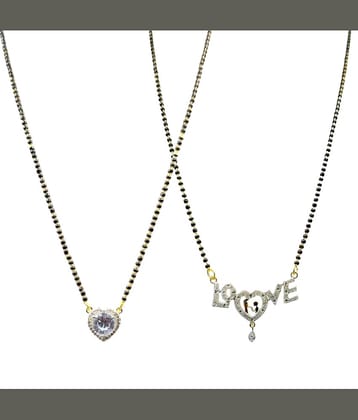 AKLINA Multi Color Mangalsutra Set ( Pack of 2 )