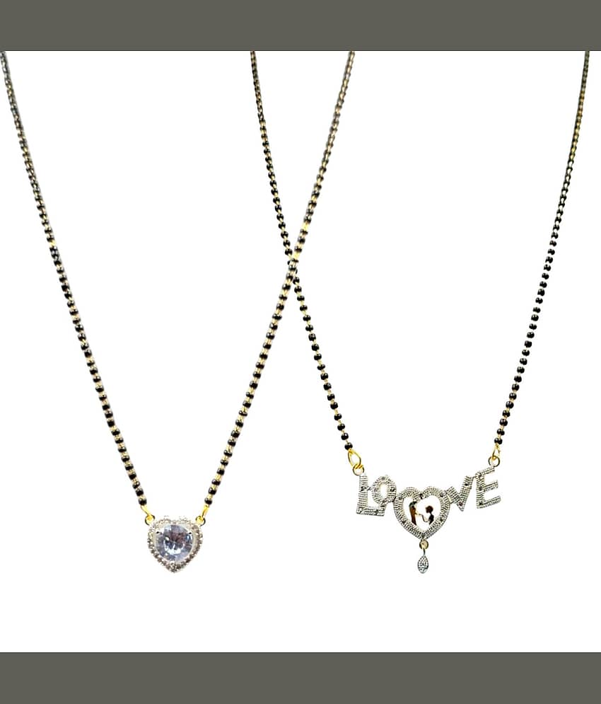 AKLINA Multi Color Mangalsutra Set ( Pack of 2 )