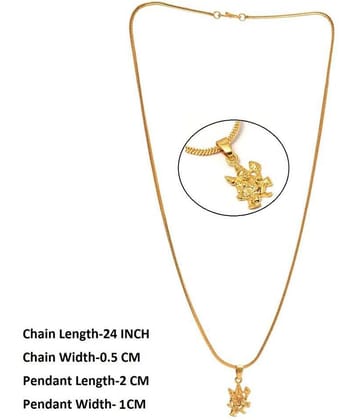 Jewar Mandi - Golden Pendant ( Pack of 1 )