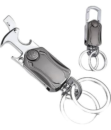 RAMDEV ENTERPRISE Silver Metal Keychain - Pack of 1