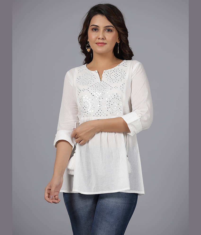 Juniper Women's Cotton Tunic ( White )