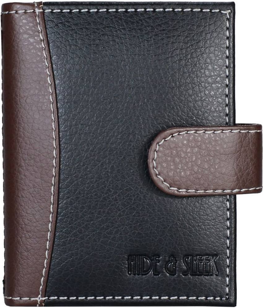 Hide&Sleek RFID Protected Rexine Multi 20 Slot Card Holder