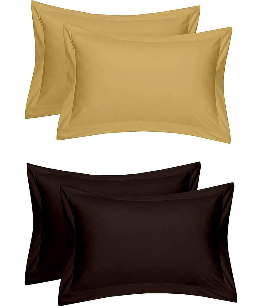 MAHALUXMI COLLECTION Pack of 4 Multi Pillow Cover