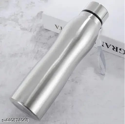 Stainless Steel 750ml Water Bottle Silver Eco-Friendly, Non-Toxic & BPA Free, Rust-Proof, Lightweight, Leak-Proof, Single Layer stainless Steel Cola Bottle Outdoor Portable Sport Water Bottle