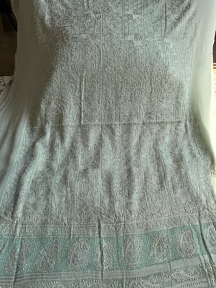 Viscose Length with Dupatta - Blue-Blue / Viscose / Free Size