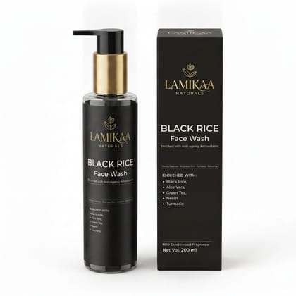 Lamikaa Naturals Black Rice Face Wash