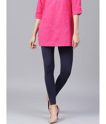 TCG - Navy Cotton Blend Women's Leggings ( Pack of 1 )
