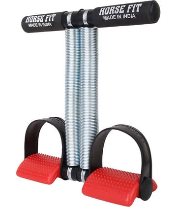 HORSE FIT Double Spring  Tummy Trimmer Men and Women For Abdominal, Leg Exerciser Tummy Trimmer Sport Fitness Slimming Training Body building at Home Gym (Multicolor)