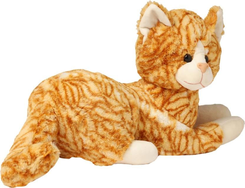 Fun Zoo Cute Simba Cat Soft Stuffed Plush Animal Toy for Kids Room and Home Decoration  - 30 cm  (Brown)