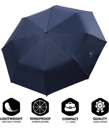 KEKEMI Silver 3 Fold Umbrella