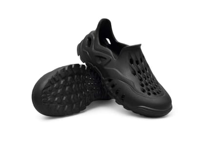 FEEL TIME Soft Clogs for Men - Black - UK 6