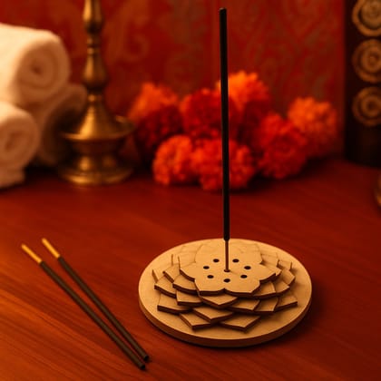 Dbeautify's DIY Lotus Design MDF Incense Stick Holder