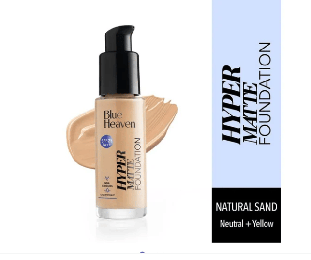 Blue Heaven Hyper Matte Foundation - 201 Rose Vanilla Size: 30ml