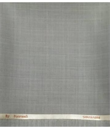 Siyaram Light Grey Polyester Blend Men's Unstitched Pant Piece ( Pack of 1 )