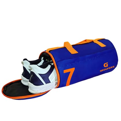 GROUPERS Duffle Canvas Bag with Shaker Bottle-400ml