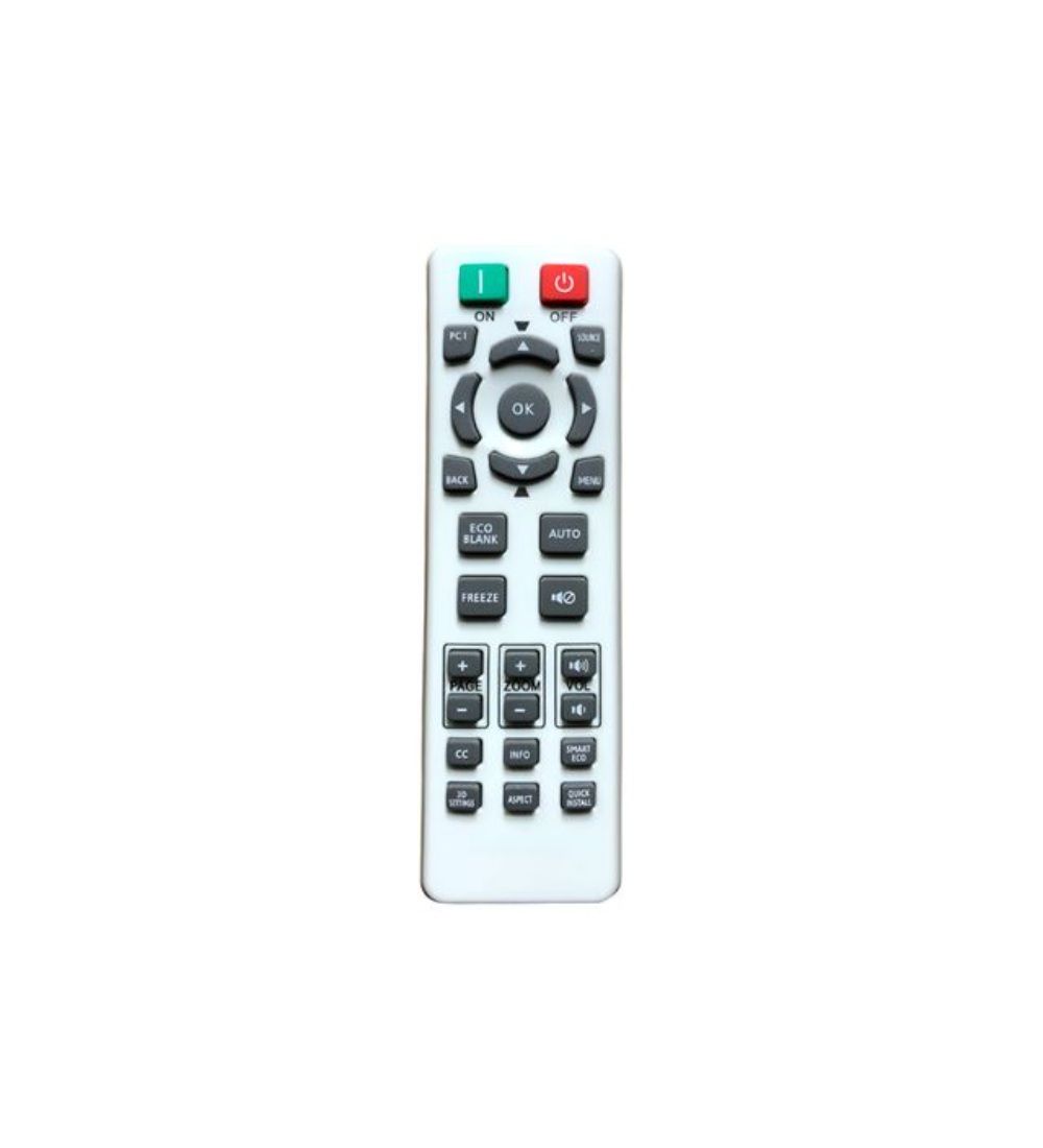 Projector Remote No.1170, Benq Projector Remote (White)