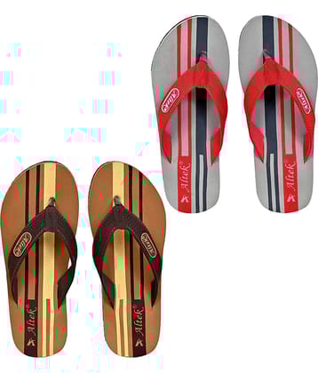 Altek Multi Color Men's Combo Slipper
