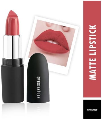 Swiss Beauty Matte Lipstick (Velvet Maroon), 3.8gm