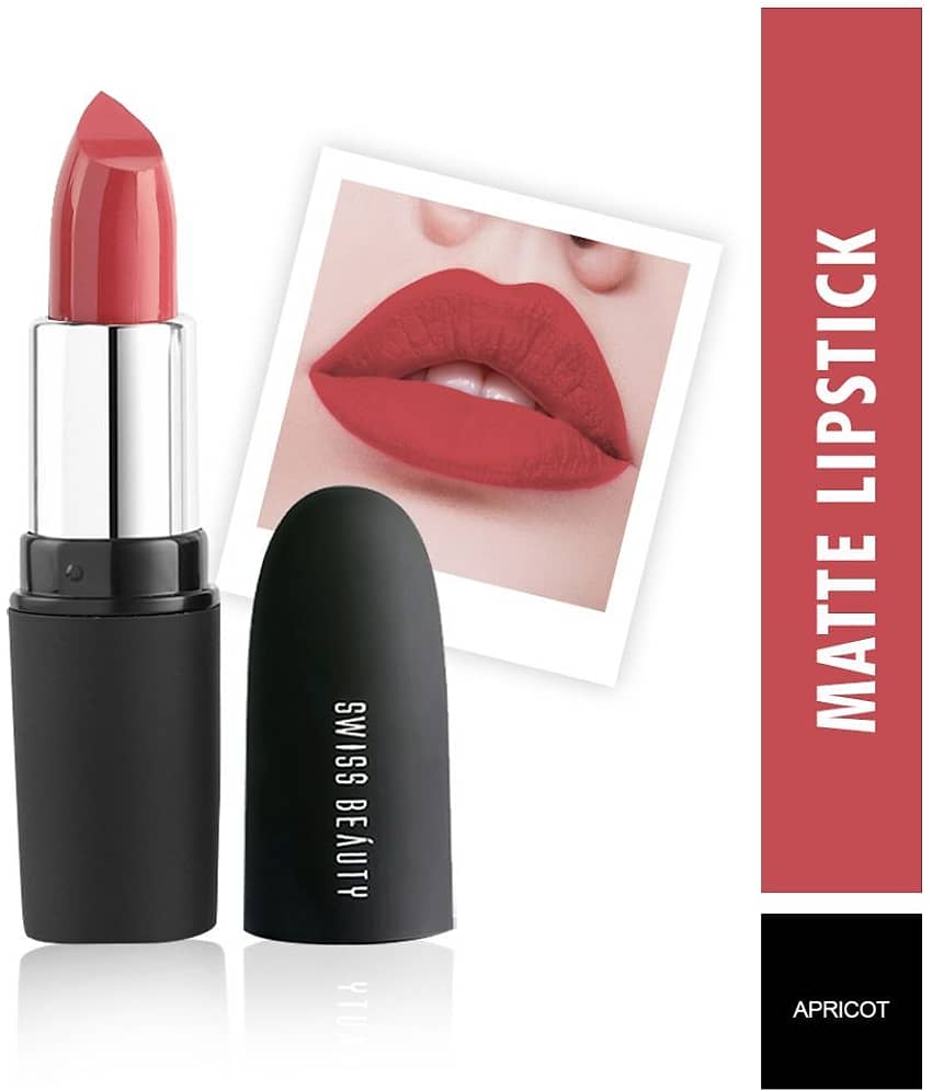 Swiss Beauty Matte Lipstick (Velvet Maroon), 3.8gm