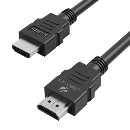 ZEBRONICS HAA1520C HDMI 2.0 Male to Male Cable, 1.5 Meter, 3D Compatible, 4K @ 60Hz, ARC, Strong & Durable, Compatible with TVs, displays, A/V Receivers, Blu-Ray Players, Computers, Playstation & more ZEBRONICS HAA1520C HDMI 2.0 Male to Male Cable, 1.5 M ZEBRONICS HAA1520C HDMI 2.0 Male to Male Cable, 1.5 Meter, 3D Compatible, 4K @ 60Hz, ARC, Strong & Durable, Compatible with TVs, displays, A/V Receivers, Blu-Ray Players, Computers, Playstation & more ZEBRONICS HAA1520C HDMI 2.0 Male to Male Cable, 1.5 M