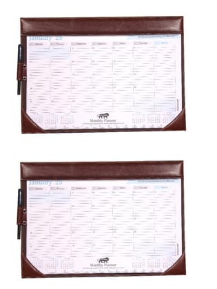 Sukeshcraft At-A-Glance Monthly Desk Pad Calendar 2025 (19x13-inch,Combo)