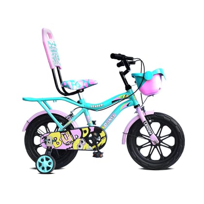 Leader Buddy 14T Kids Cycle With Training Wheels (Semi-Assembled) Age Group 2 - 5 Years 14 T Road Cycle (Single Speed, Green, Pink) Leader Buddy 14T Kids Cycle With Training Wheels (Semi-Assembled) Age Group 2 - 5 Years 14 T Road Cycle (Single Speed, Green, Pink)