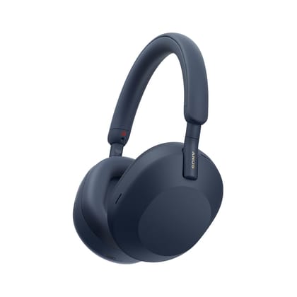 Sony WH-1000XM5 Best Active Noise Cancelling Wireless Bluetooth Over Ear Headphones with Mic for Clear Calling,Battery Life 30 Hours-Mid Night Blue Mid Night Blue / Small