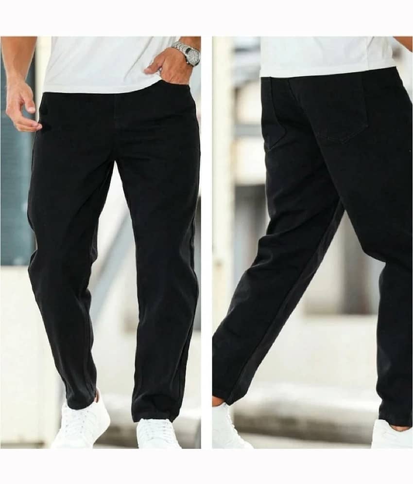 GF Clean Look Men's Mom Fit Mid Rise Jeans - Black