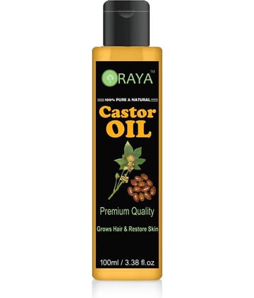 ORAYA 100% Pure & Natural Cold Pressed Castor Hair Massage Oil- 100 ml